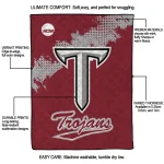 troy trojans paint trail red quilt blanket best selling