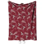 troy trojans solid classic red quilt blanket best selling