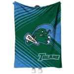 tulane green wave arrow layers green quilt blanket best selling