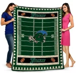 tulane green wave mickey player green quilt blanket best selling