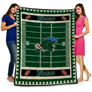 tulane green wave mickey player green quilt blanket best selling