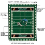 tulane green wave mickey player green quilt blanket best selling