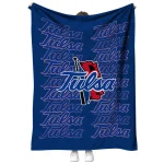 tulsa golden hurricane bold red blue quilt blanket best selling