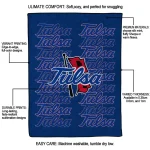 tulsa golden hurricane bold red blue quilt blanket best selling