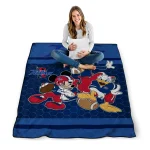 tulsa golden hurricane disney football blue quilt blanket best selling