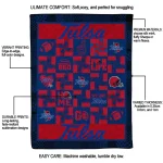tulsa golden hurricane helmet heart blue quilt blanket best selling