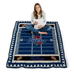 tulsa golden hurricane mickey player blue quilt blanket best selling