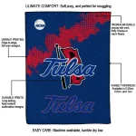 tulsa golden hurricane paint trail blue quilt blanket best selling