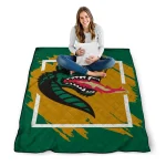 uab blazers block border green quilt blanket best selling