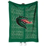 uab blazers bold red green quilt blanket best selling