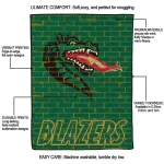 uab blazers brick grid green quilt blanket best selling