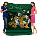 UAB Blazers Disney Football Green Quilt Blanket 1 uab blazers disney football green quilt blanket best selling