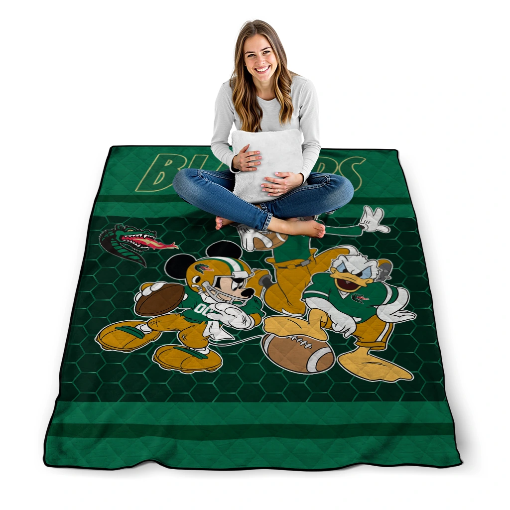 uab blazers disney football green quilt blanket high quality uab blazers disney football green quilt blanket high quality