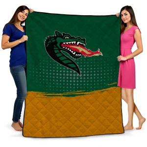 uab blazers dot illusion green quilt blanket best selling