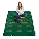 uab blazers handdrawn stripes green quilt blanket best selling