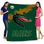 uab blazers paint trail green quilt blanket best selling