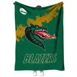 uab blazers paint trail green quilt blanket best selling