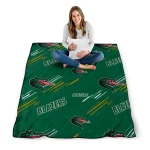 uab blazers sketch lines green quilt blanket best selling