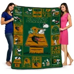 uab blazers snoopy love green quilt blanket best selling