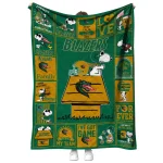 uab blazers snoopy love green quilt blanket best selling