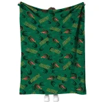 uab blazers solid classic green quilt blanket best selling