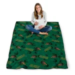 uab blazers solid classic green quilt blanket best selling