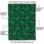 uab blazers solid classic green quilt blanket best selling