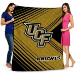 ucf knights arrow layers gold quilt blanket best selling