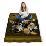 ucf knights disney football gold quilt blanket best selling