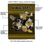 ucf knights disney football gold quilt blanket best selling