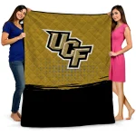 ucf knights dot illusion gold quilt blanket best selling