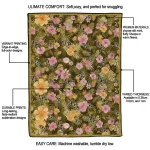 ucf knights hibiscus foliage gold quilt blanket best selling