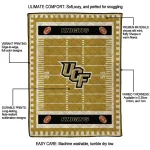 ucf knights mickey player gold quilt blanket best selling