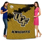 ucf knights paint trail gold quilt blanket best selling