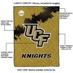 ucf knights paint trail gold quilt blanket best selling