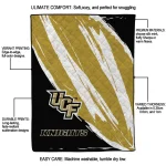 ucf knights stroke art gold white quilt blanket best selling