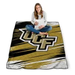 ucf knights wild lines gold white quilt blanket best selling