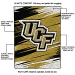 ucf knights wild lines gold white quilt blanket best selling