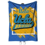 ucla bruins block border blue quilt blanket best selling