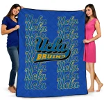 ucla bruins bold red blue quilt blanket best selling