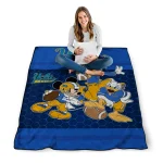 ucla bruins disney football blue quilt blanket best selling