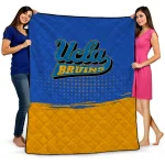 ucla bruins dot illusion blue quilt blanket best selling
