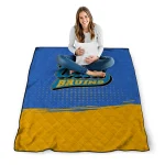ucla bruins dot illusion blue quilt blanket best selling