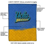 ucla bruins dot illusion blue quilt blanket best selling