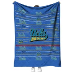 ucla bruins handdrawn stripes blue quilt blanket best selling
