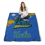 ucla bruins paint trail blue quilt blanket best selling