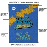 ucla bruins paint trail blue quilt blanket best selling