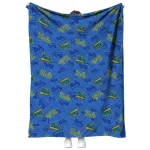 ucla bruins solid classic blue quilt blanket best selling