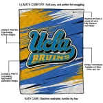 ucla bruins wild lines blue white quilt blanket best selling