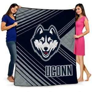 uconn huskies arrow layers blue quilt blanket best selling
